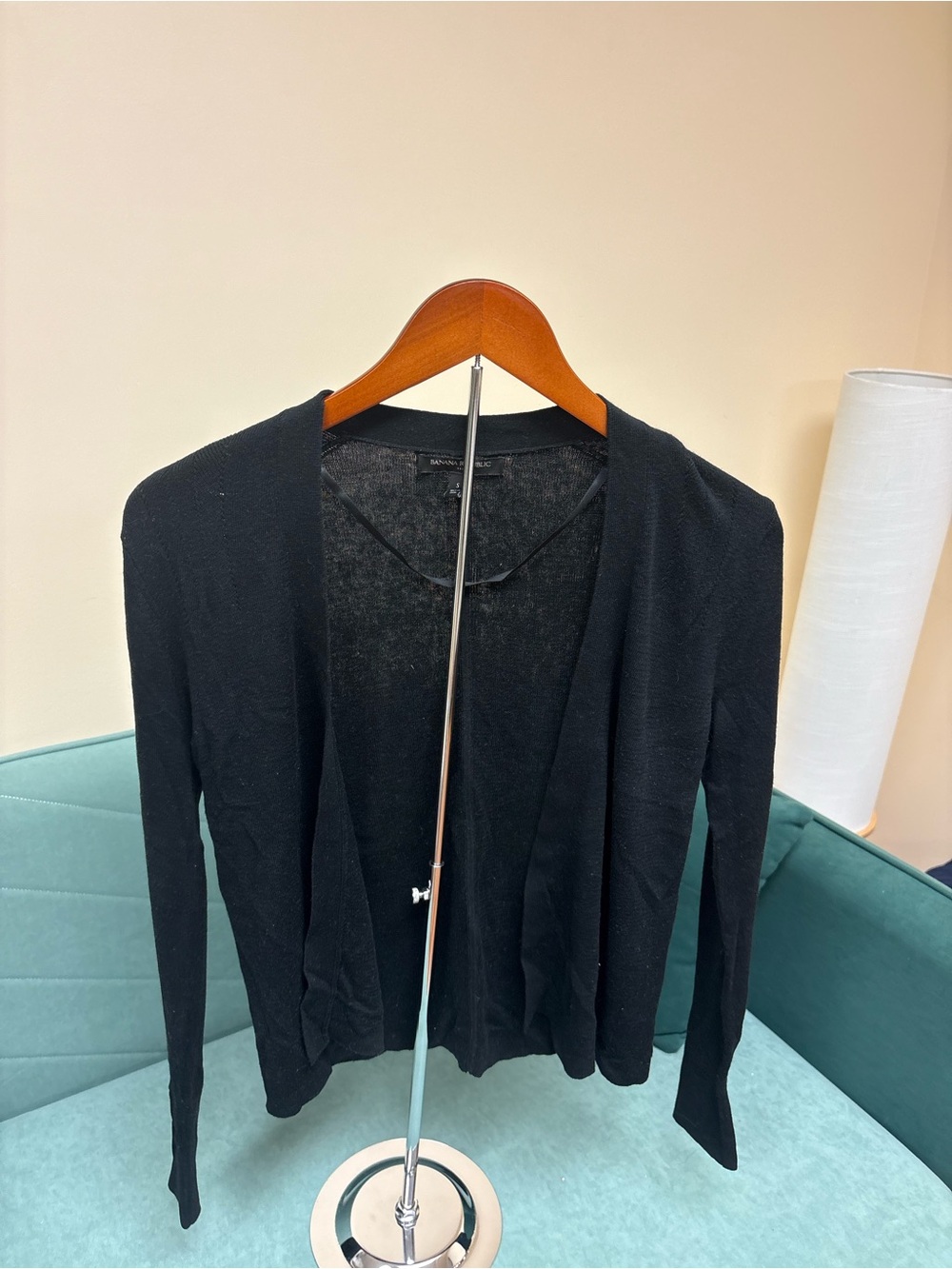 Banana Republic Black Open-Front Women's Cardigan
